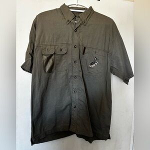 Men’s North River Button-Down Shirt – Outdoor/Fishing Olive/Green